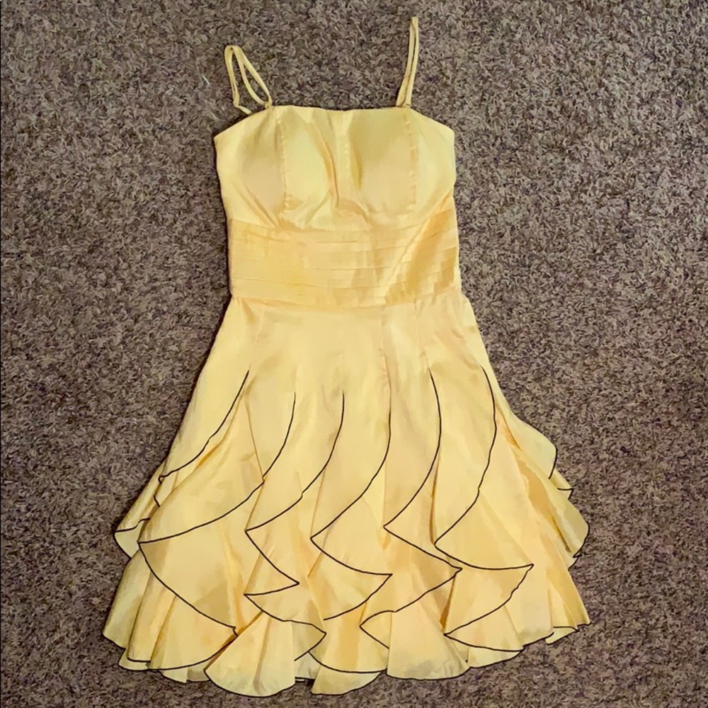 Yellow Ruffled Dress